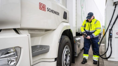 Vodíkový kamion u DB Schenker