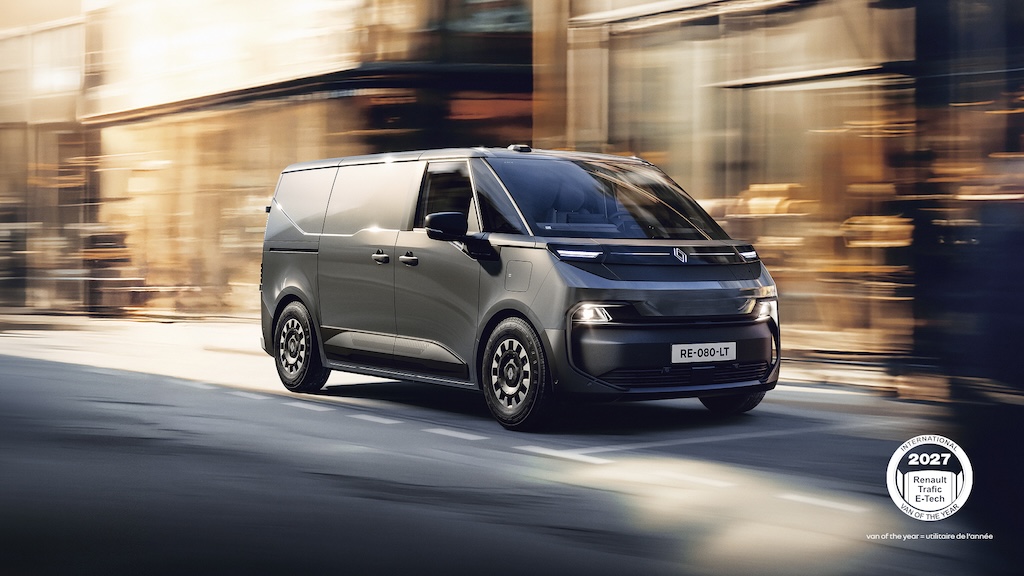 Nový Renault Trafic Van E-Tech electric je Dodávkou roku 2027