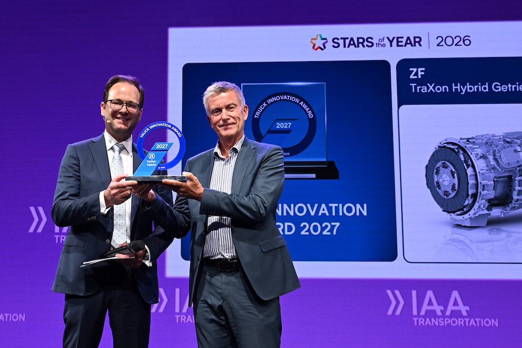 Truck Innovation Award 2027 pro hybridní převodový systém ZF TraXon Hybrid
