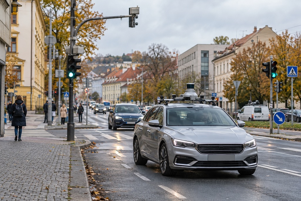 Autonomní auto potřebuje vědět, co je za zatáčkou
